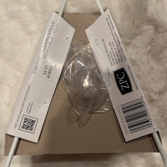 NWT Zenna Home Easily Accessible White Shower Storage Caddy Organizer - Picture 7 of 10